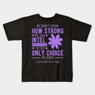 In May We Wear Purple Retro Lupus Awareness Month Kids T-Shirt